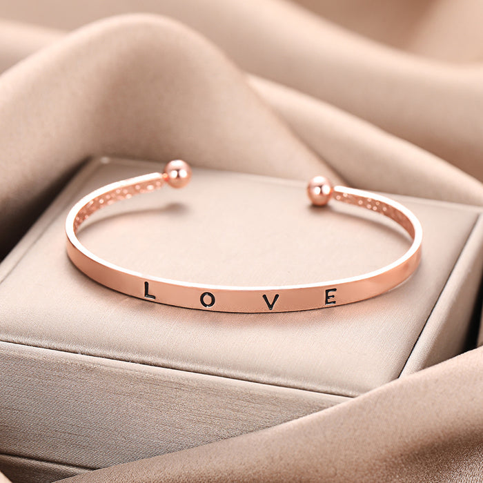 Wholesale Alphabet Gold Bracelet Adjustable Bracelet Jewelry