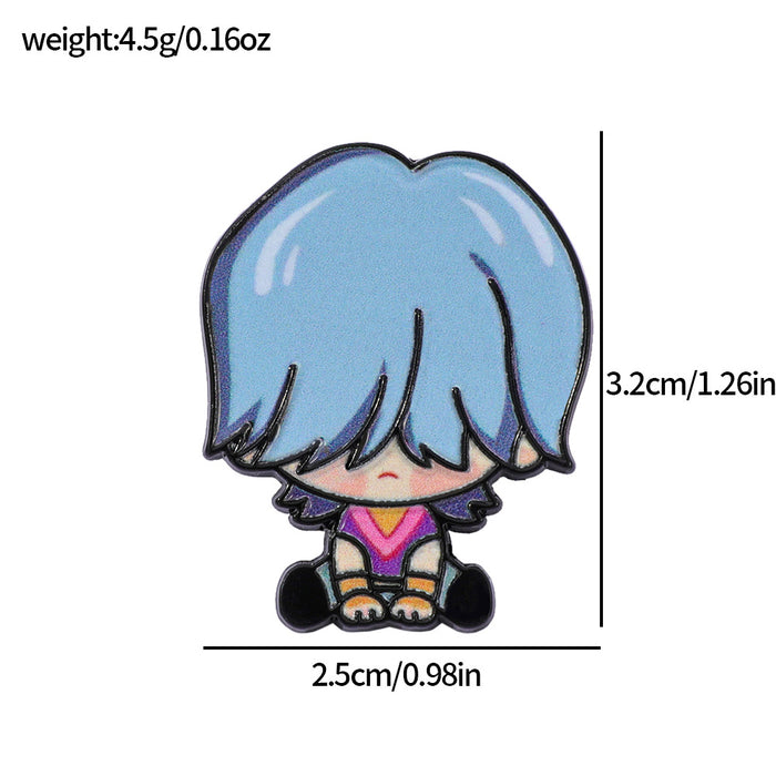 Wholesale Cartoon metal badge,  alloy printed brooch,  chest badge accessory pin