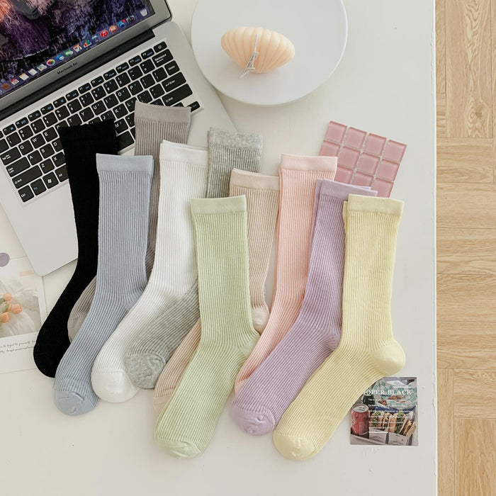 Wholesale Middle socks, pure cotton long socks, pile socks