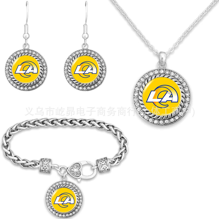 Wholesale Rugby Bracelet Necklace Earring Set