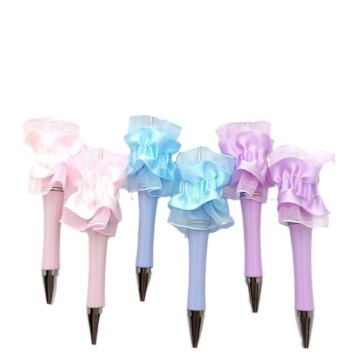 Wholesale Lace Cartoon Plastic Bead Pen JDC-PN-GanCai003