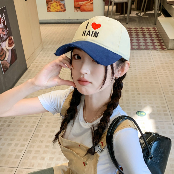 Wholesale New color blocked versatile duckbill cap with soft top and sun shading baseball cap