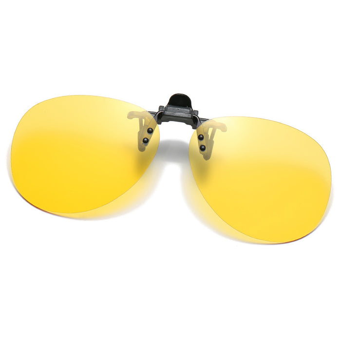 Wholesale toad sunglasses clip driver sunglasses night vision goggles can turn up myopia glasses clip