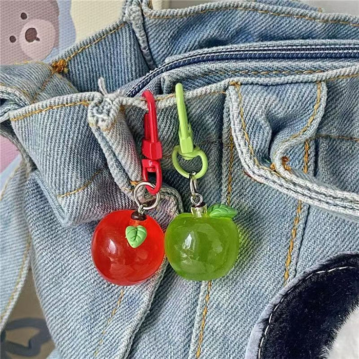 Wholesale Three-dimensional Apple Keychain Cute Simulation Fruit Pendant