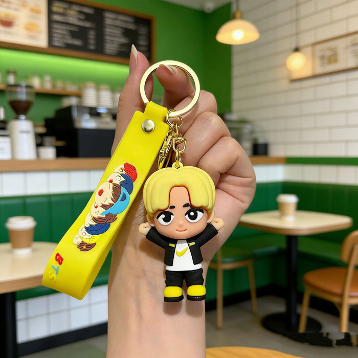 Wholesale Soft Rubber 3D Doll Keychain Backpack Pendant Trendy Decorative Accessory Gift