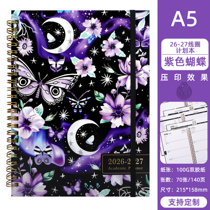 Wholesale Blooming Flowers A5 Coil Notebook Stylish Gift for Planners and Journaling