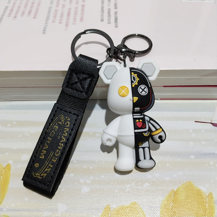 Wholesale Cartoon Mechanical Bear Keychain Pendant Cute Doll Bag Hanger Car Hanger