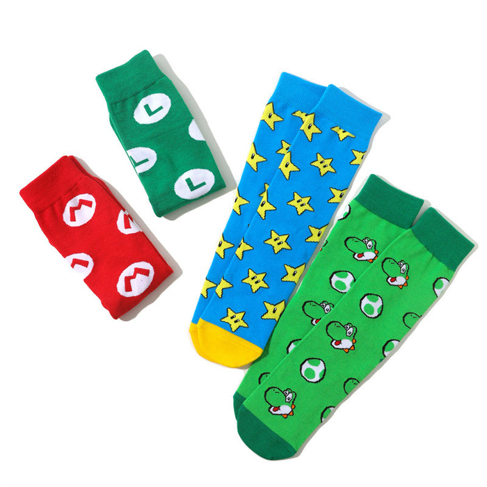 Wholesale Mid Socks Game Anime Socks