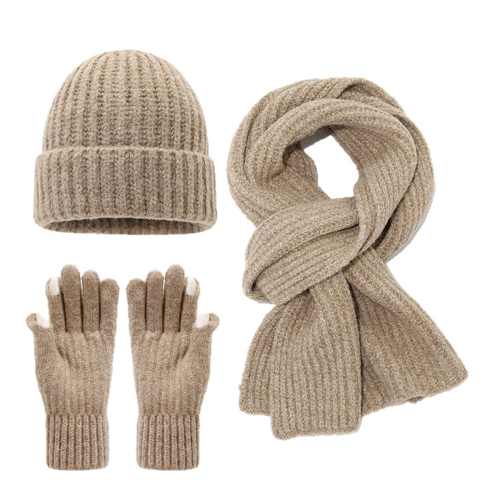 Wholesale Artistic finger-split touchscreen winter warm Hat Set