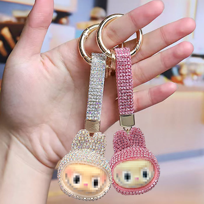 Wholesale Cute cartoon rhinestone keychain
