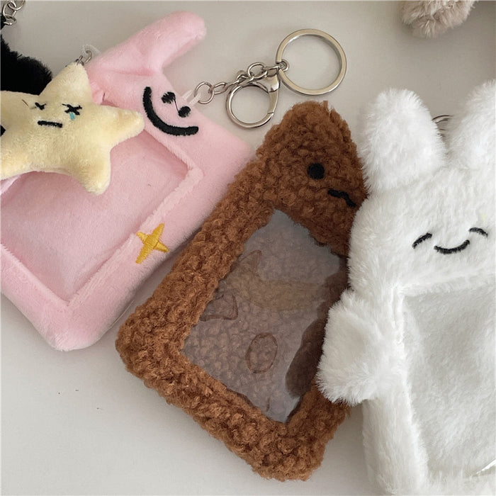 Wholesale Animal Plush Card Holder Display Pendant Keychain