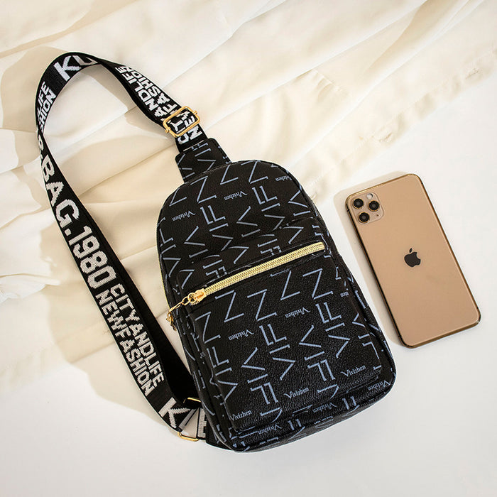 Wholesale Shoulder Bags Printed ribbon cross-body embroidered shoulder bag JDC-SD-OuFY002