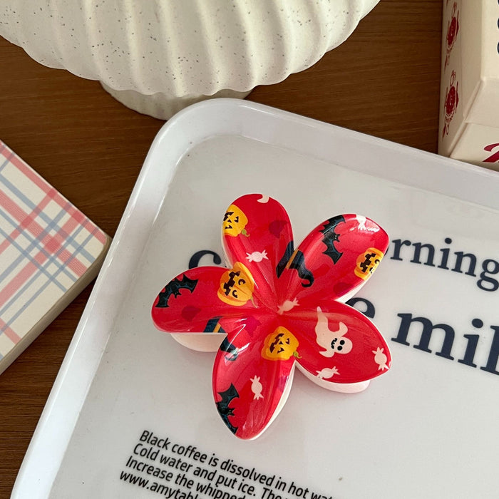 Wholesale  cute skull ghost print shark clip hairpin headdress