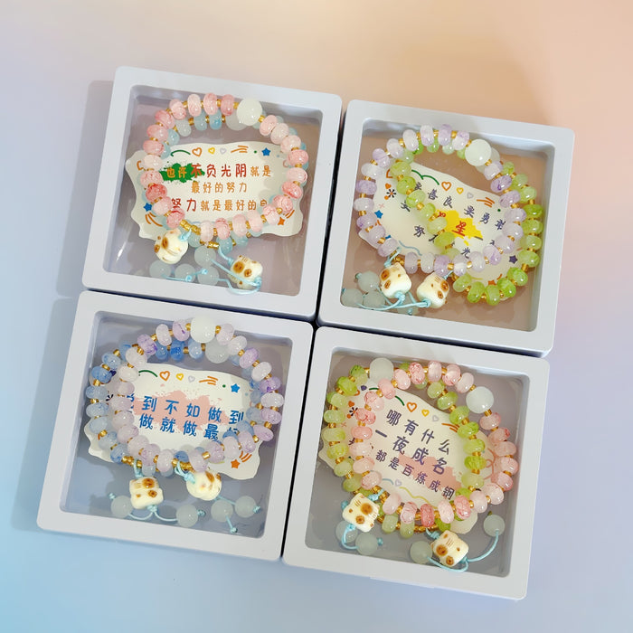 Wholesale New Ink Abacus Bead Bracelet, Tassel, Fortune Cat Bracelet