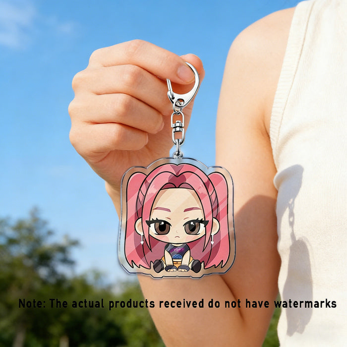 Wholesale 10 PCS Kpop Cute Cartoon Character Acrylic Keychain