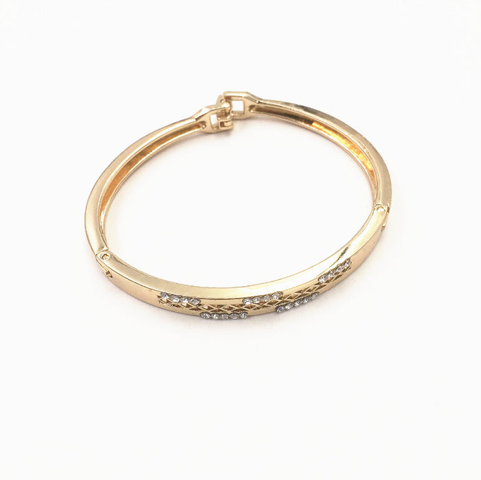 Wholesale  flash rhinestone bracelet women's gold-plated crystal