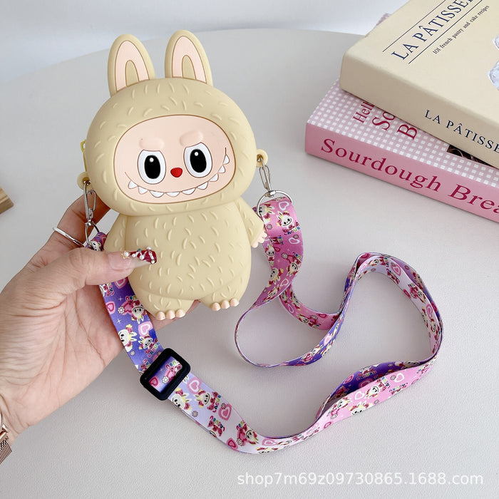 Wholesale Children's cartoon silicone small bag crossbody bag shoulder bag coin purse