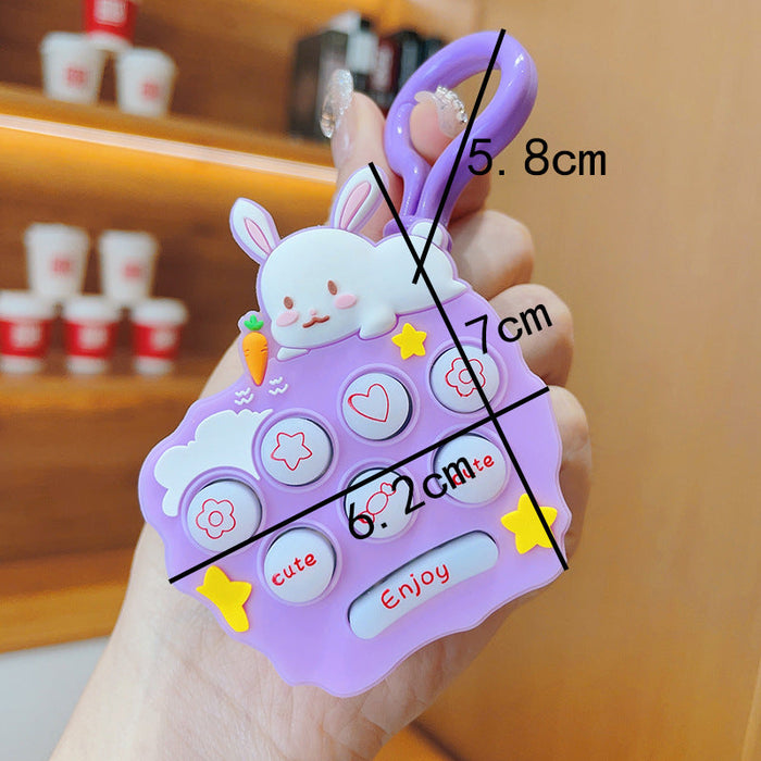 Wholesale Cartoon Rabbit Doll Gopher Machine Keychain JDC-KC-ShuoT008