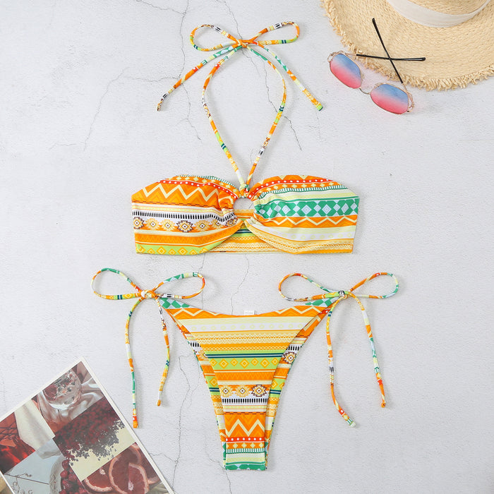 Wholesale Aztec Geometric Print Bikini Swimwear JDC-SW-LiR001