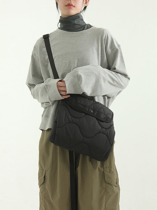 Wholesale nylon pouch bag rhombus crossbody bag casual