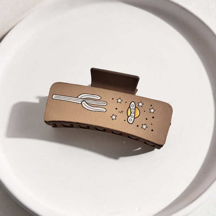 Wholesale Retro Hairpin Printed  GrabberHair Clips