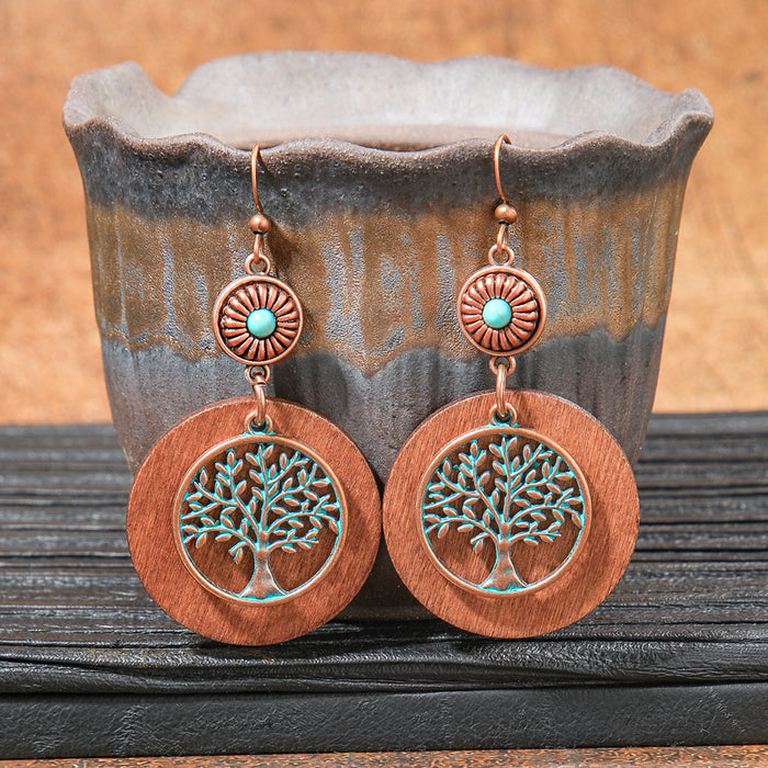 Wholesale Bohemian Tassel Geometric Earrings - Retro Ethnic Style Fashion Accessory MOQ≥2