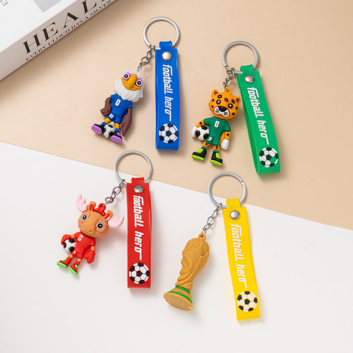Wholesale Fan merchandise  cartoon mascot keychains