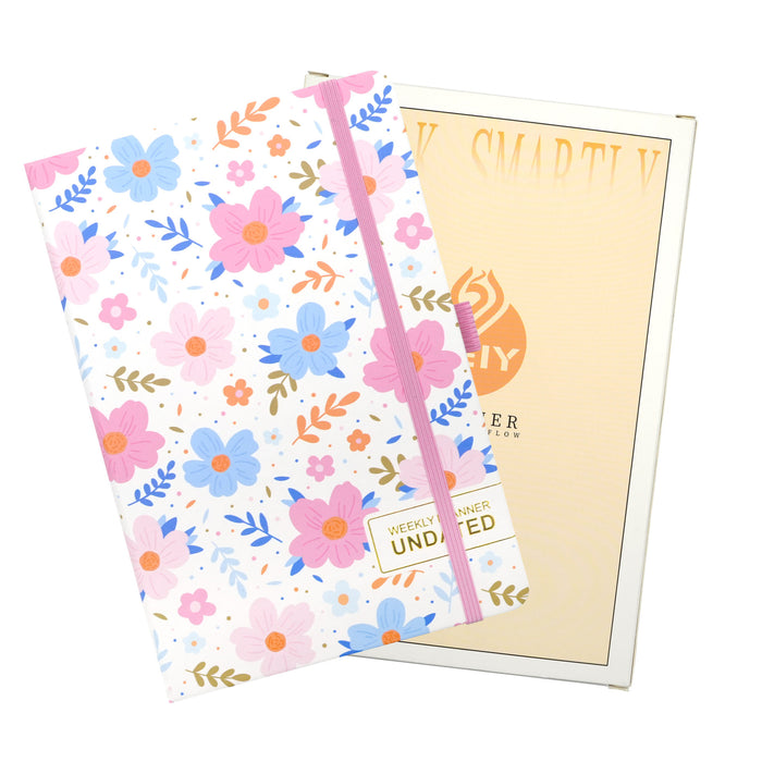 Wholesale Cute A5 Spring Flowers Imitation Leather Notebook with Horizontal Lines