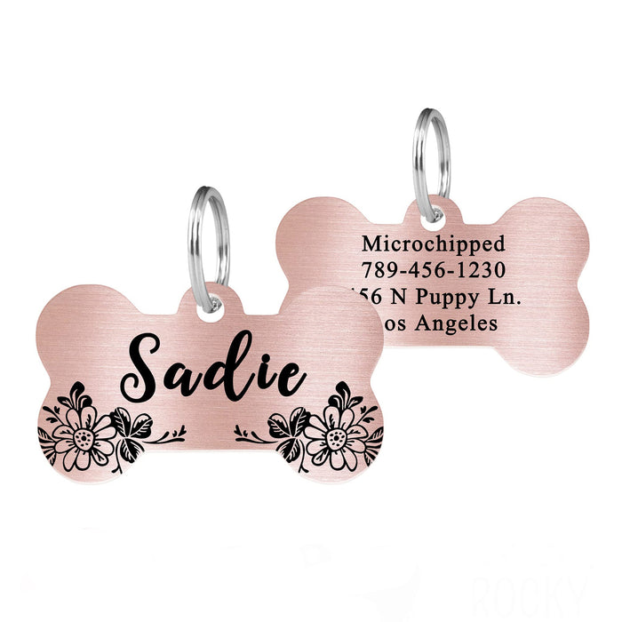 Wholesale Stainless steel pet tag electroplating, laser marking, engraving, cat and dog tag