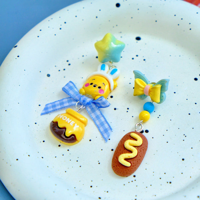 Wholesale Cartoon Cute Asymmetric Earrings