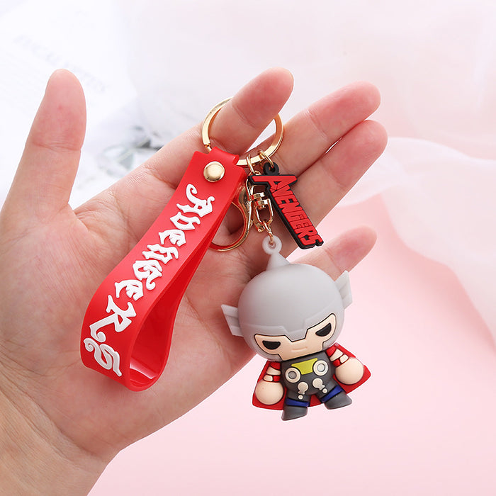 Wholesale Cute Cartoon Soft Rubber Doll Keychain JDC-KC-BoYue009