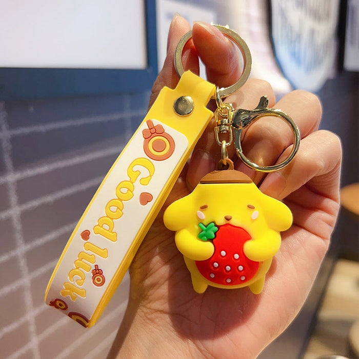 Wholesale Strawberry Fruit Doll Keychain JDC-KC-OShi042