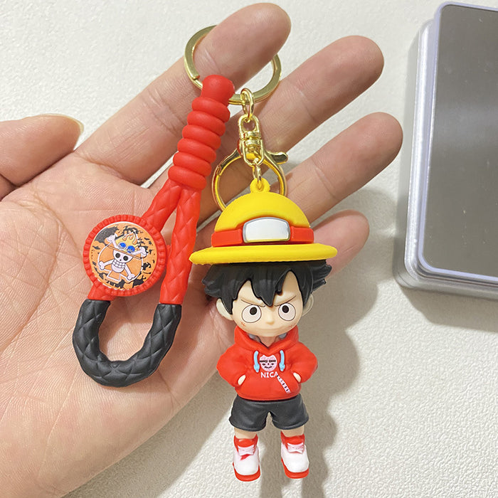 Wholesale Dress-up Woven Cartoon Key Chain Doll Key Chain Accompanying Gift Pendant Small Jewelry