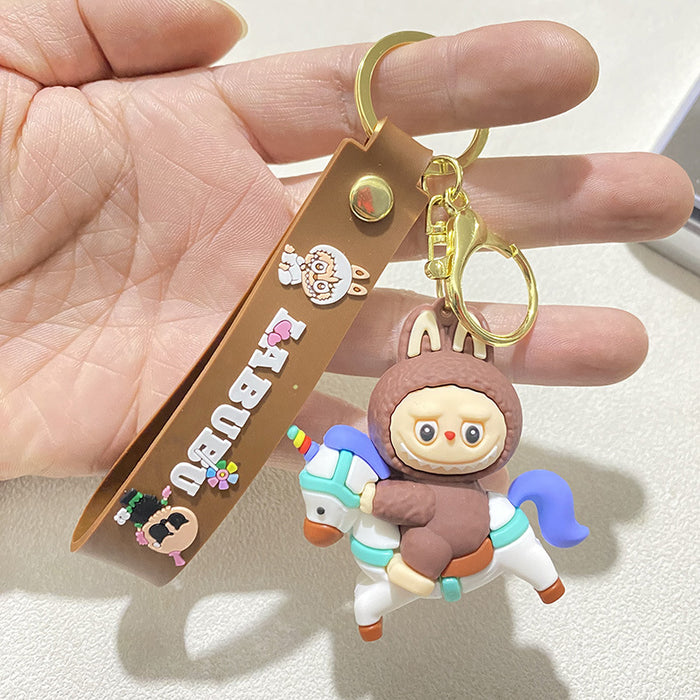 Wholesale Cartoon Sheep Keychain Unicorn Stereo Silicone Doll Gift Car Bag Pendant