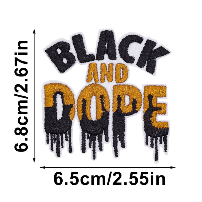 Wholesale Cartoon Animation Black Cloth DIY Patches