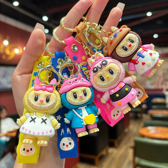 Wholesale New arrival cartoon cute cross-dressing funny doll bag keychain gift pendant