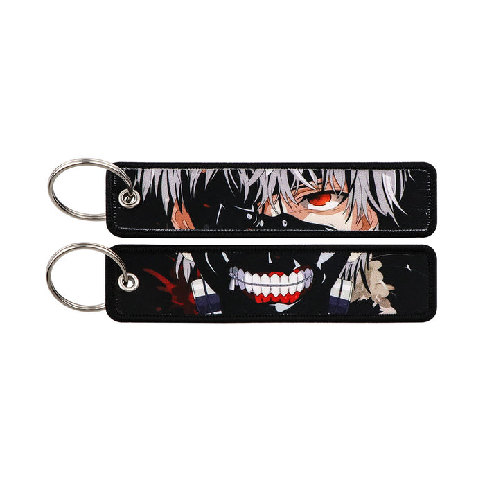 Wholesale Woven Label Keychain  Fabric Accessories Trendy Merchandise