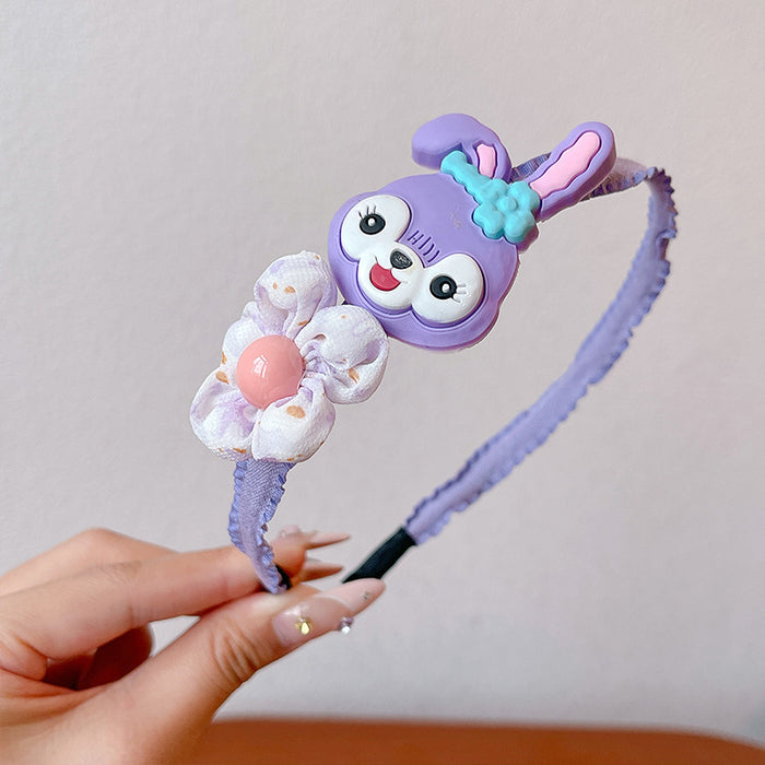 Wholesale Children' s headband girls non-slip baby hairpin headdress little girl rabbit ear bow headband