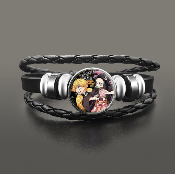 Wholesale Leather Cartoon Braided Bracelet JDC-BT-HaoH001