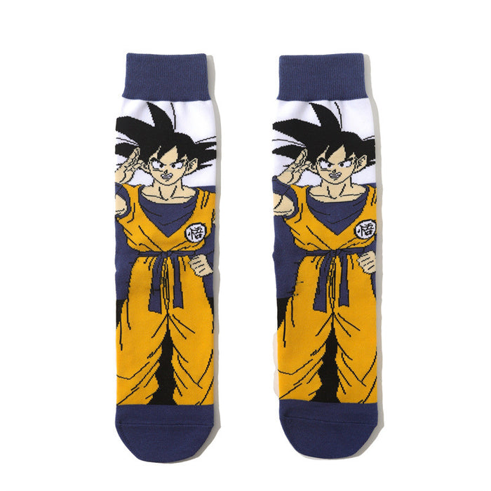 Wholesale men's Dragon Ball cotton long tube tide socks women's animation socks animation men's socks