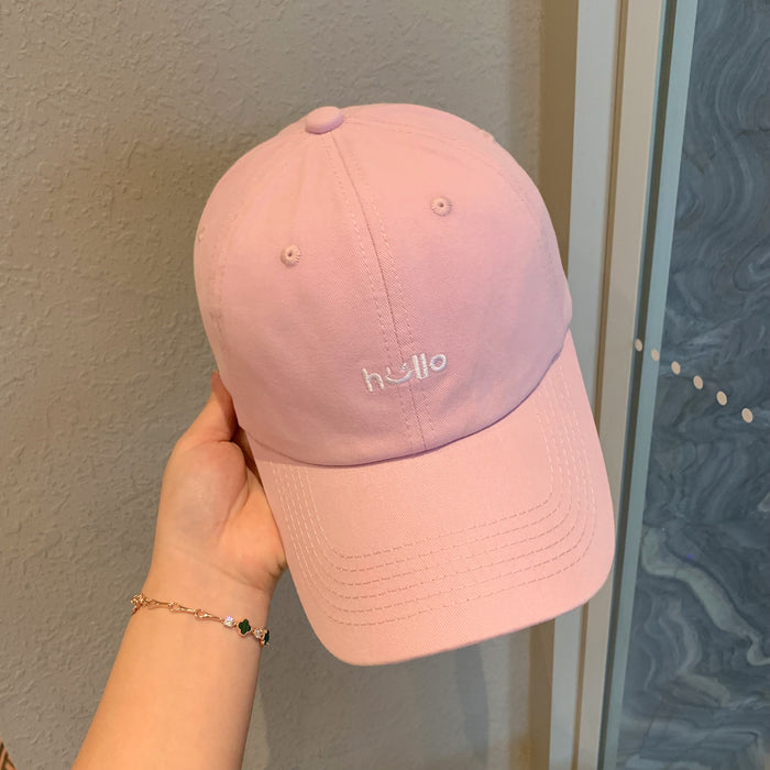 Wholesale Embroidered cute baseball cap, travel duckbill cap