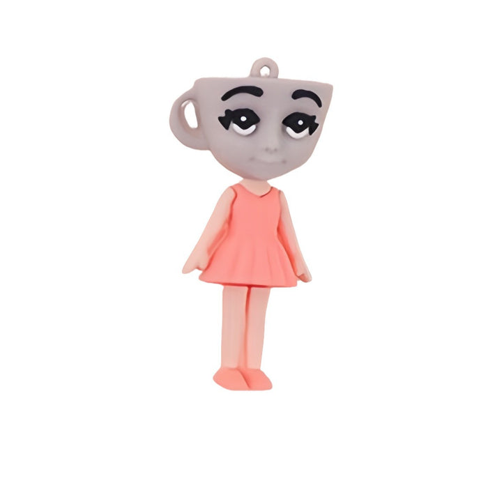 Wholesale Keychain pendant abstract shape school bag pendant