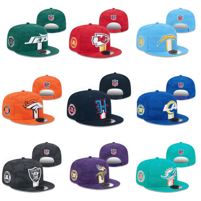 Wholesale Outdoor Sun Protection Sun Hat  Embroidered Flat Hat Football Team Hat