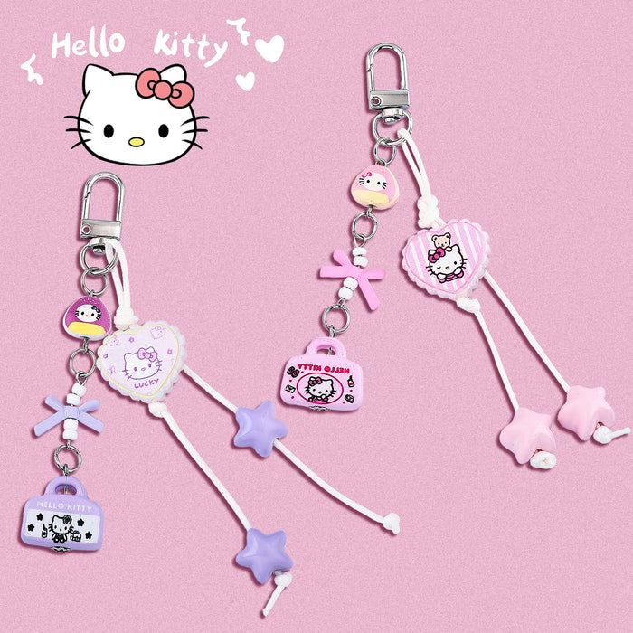 Wholesale cute cat Keychain  Bow Cartoon Cute Bag Pendant