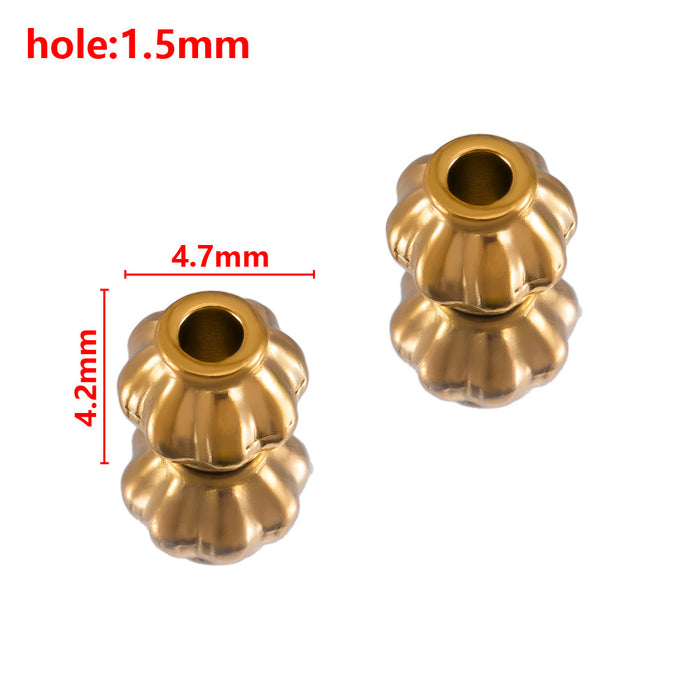 Wholesale Stainless steel hole bead lantern hole bead angular scattered bead separated bead handmade DIY bracelet bracelet bracelet bracelet bracelet