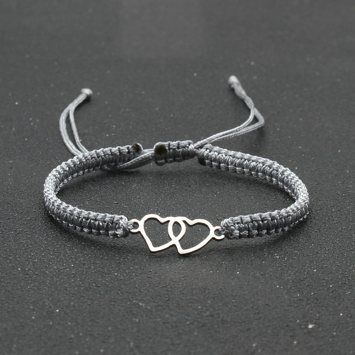 Wholesale Stainless Steel Bracelet Hand Woven Adjustable Red String Bracelet