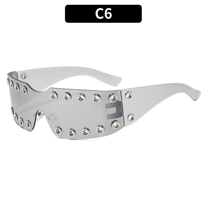 Wholesale Punk Studded Sunglasses UV400 Sun Protection Fashion Accessory Gift Boutique
