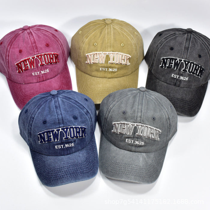Wholesale Washed Cotton Hat Embroidered Outdoor Baseball Cap