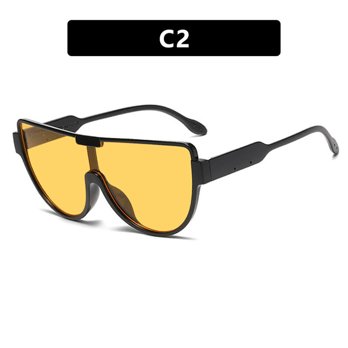Wholesale Fashionable large frame connected sunglasses street photography sunglasses trendy sunglasses