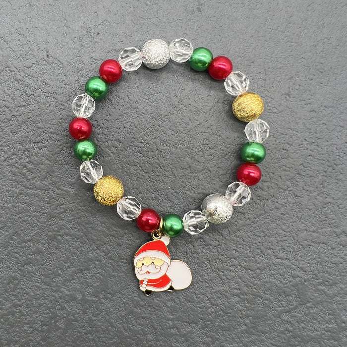 Wholesale Christmas Bracelets for the Elderly,  Christmas Decorations,  Snowflake Bells,  Elk Bracelets,  Elastic Bracelets